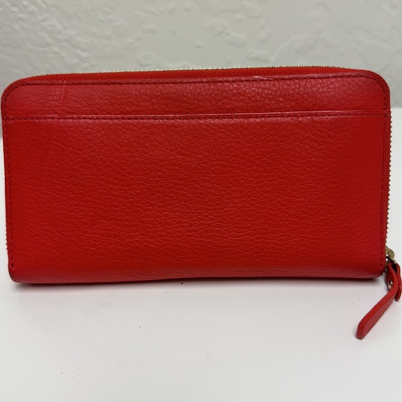 Kate Spade wallet clutch - red with gold - Picture 2 of 3